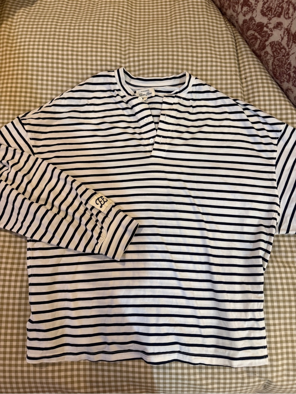 Eleven Eleven Long Striped Henley - medium